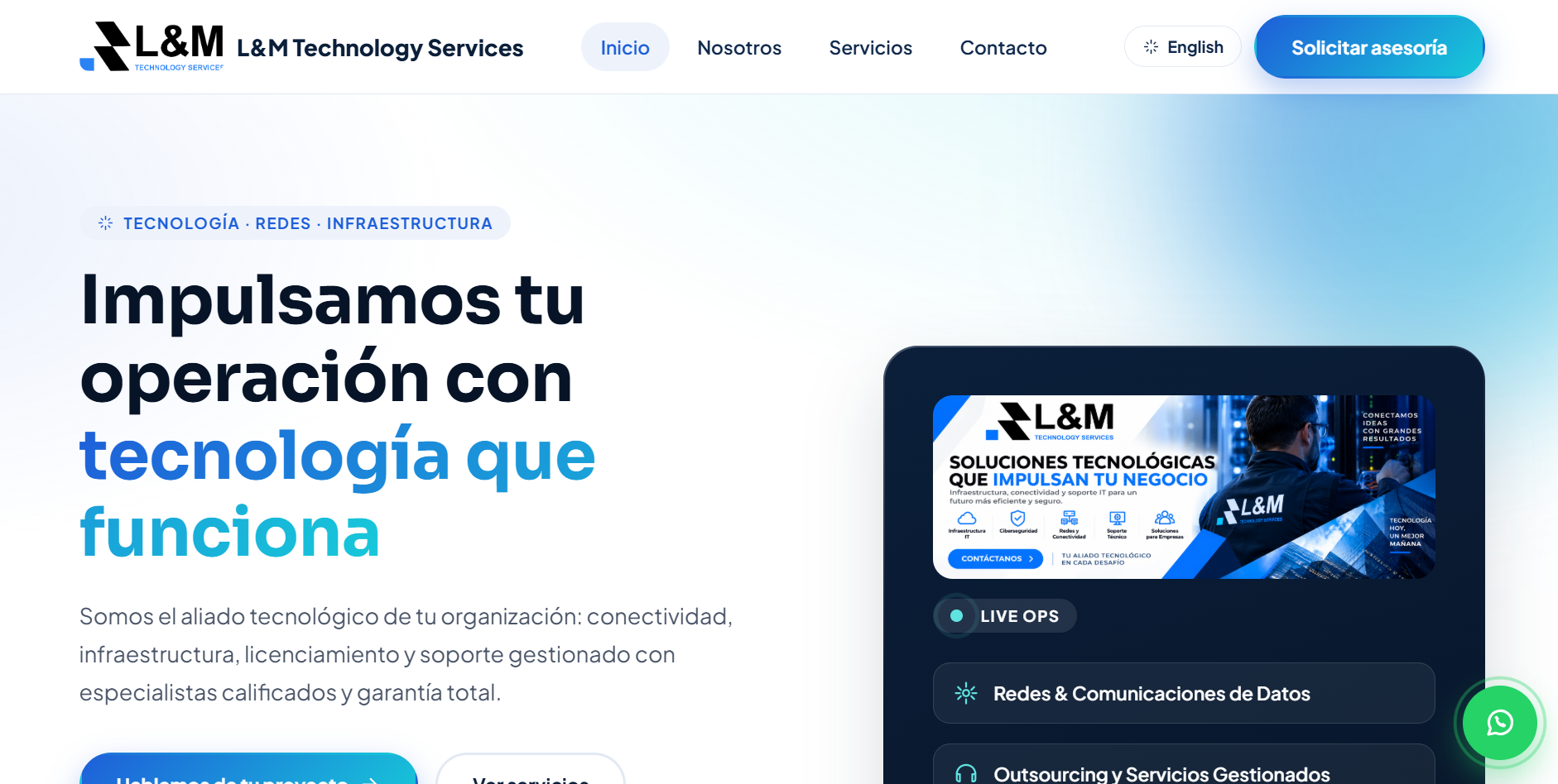 🚀 Plataforma Web Corporativa & Gestión de Servicios Tecnológicos