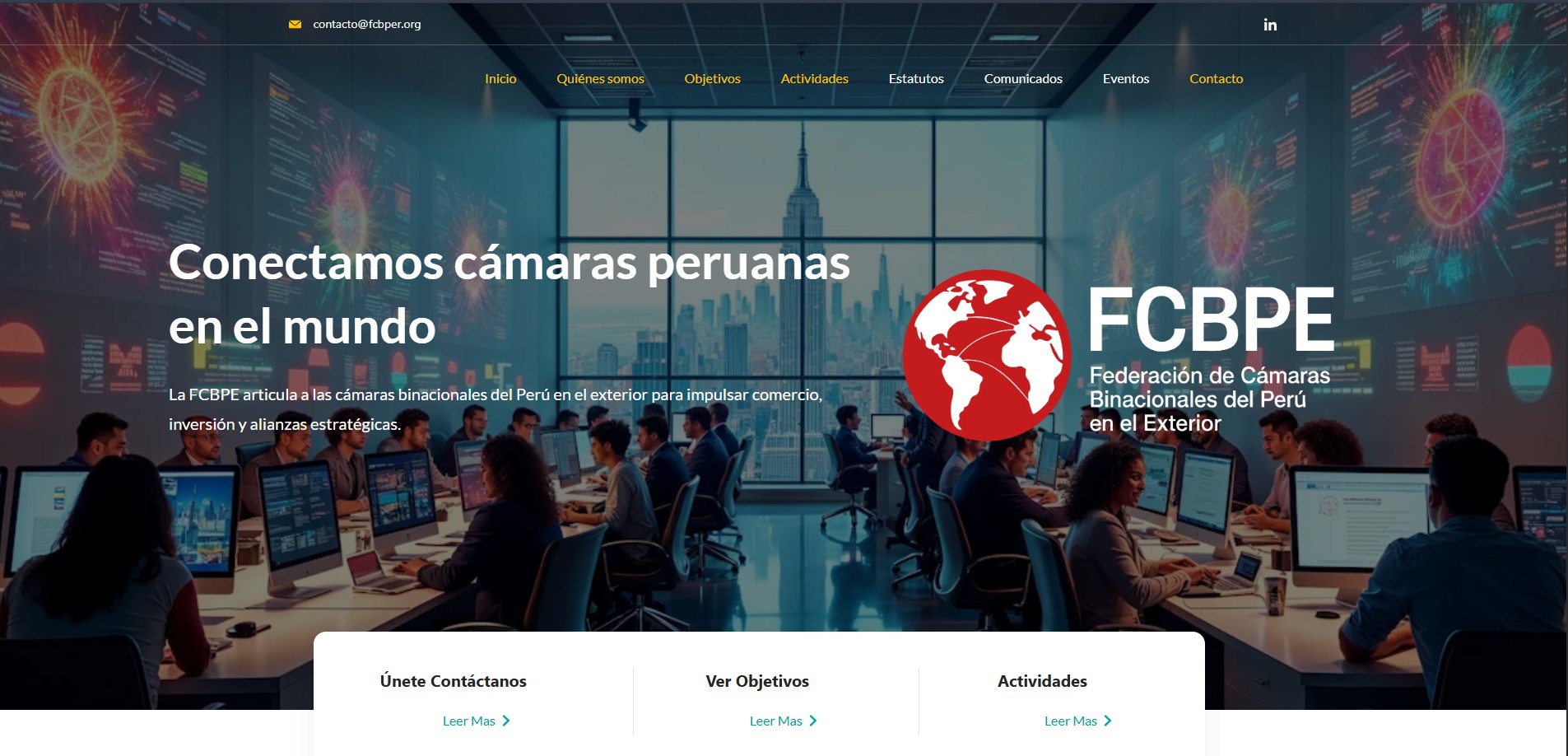 Portal Institucional para la Integración Empresarial y Comercial Internacional