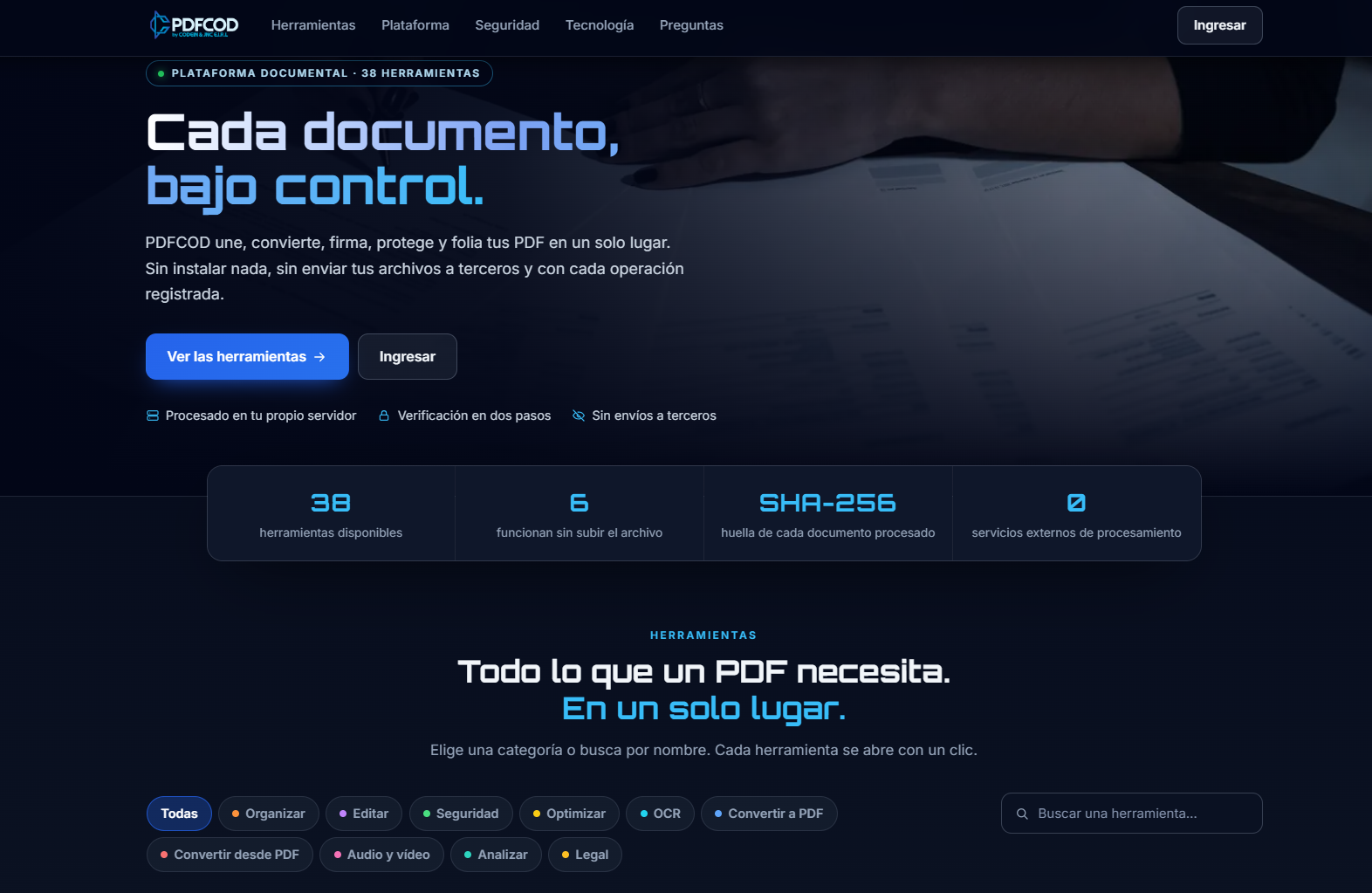 📄 PDFCOD — Todo tu PDF en un solo lugar ⚡🔒