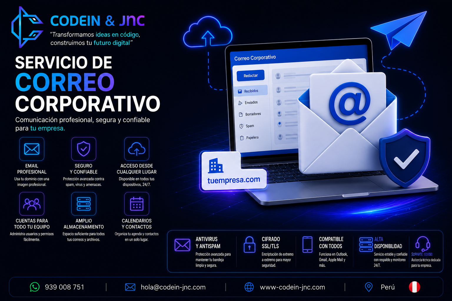 📧 Servicio de Correo Corporativo