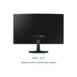 Monitor Samsung LS24D360GALXPE 24" FHD (1920x1080) VA Curvo, HDMI x1/VGA x1/Auriculares x1 - Imagen 2