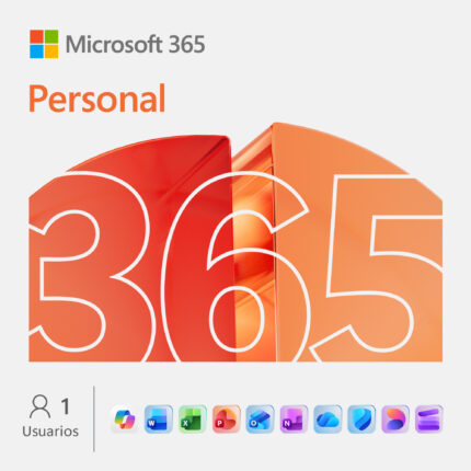 Licenciamiento Virtual (ESD) Microsoft 365 Personal (Licencia de 12 meses / 1 usuario)